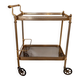 Golden brass dessert.