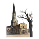 Jean Robert Ithier (1904-1977) Ars en Ré, View of the church, oil on canvas signed