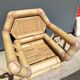 Pair of bamboo armchairs