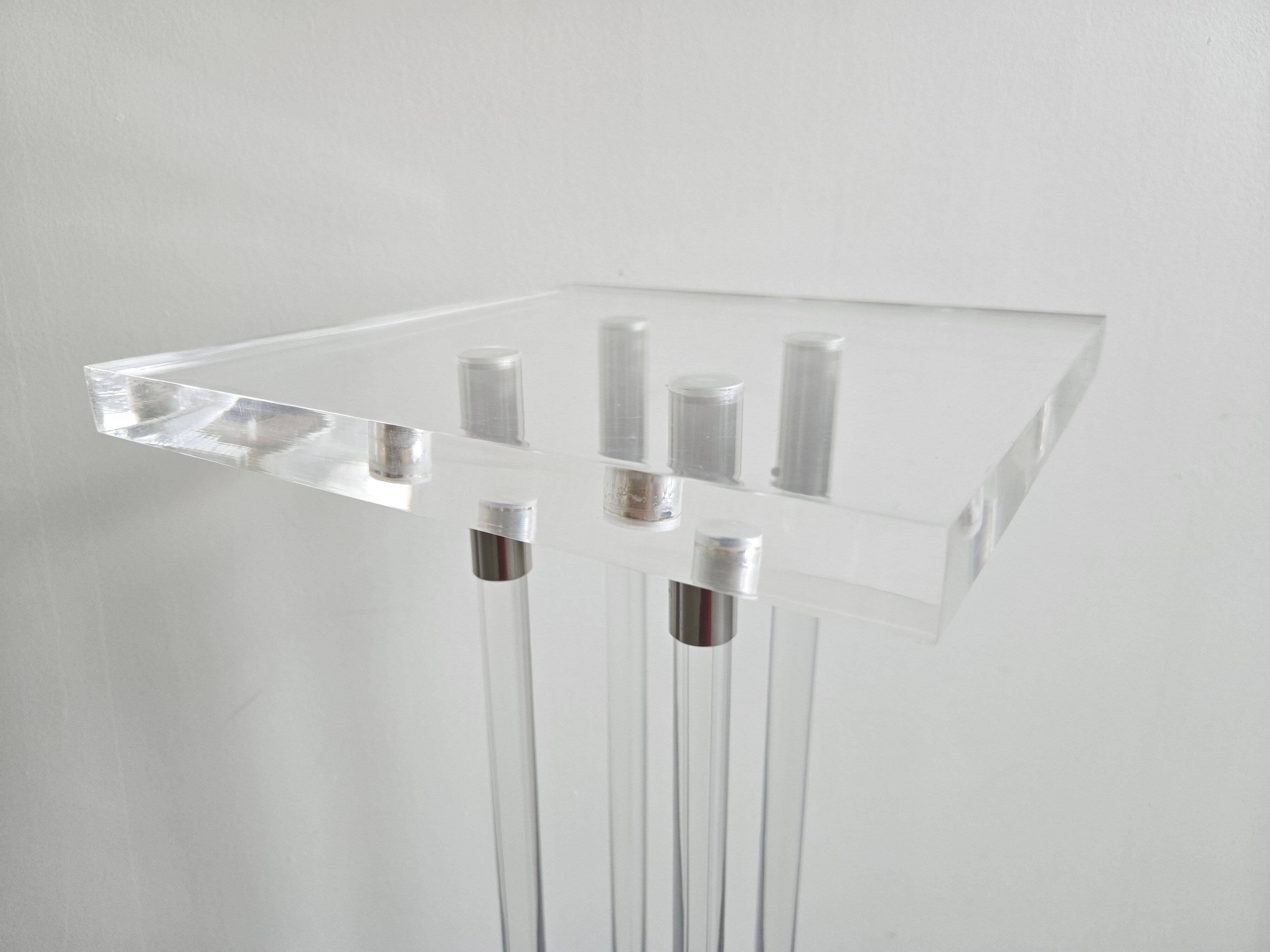 Sellette vintage 1970 en plexiglas