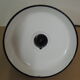 Black enamelled hanging lamp