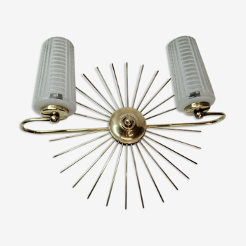 1960 Metal sun sconce