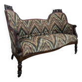 Banquette causeuse en acajou de style Louis Philippe