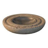 Travertine ashtray - Marble art - Design made in Italy - 1970s