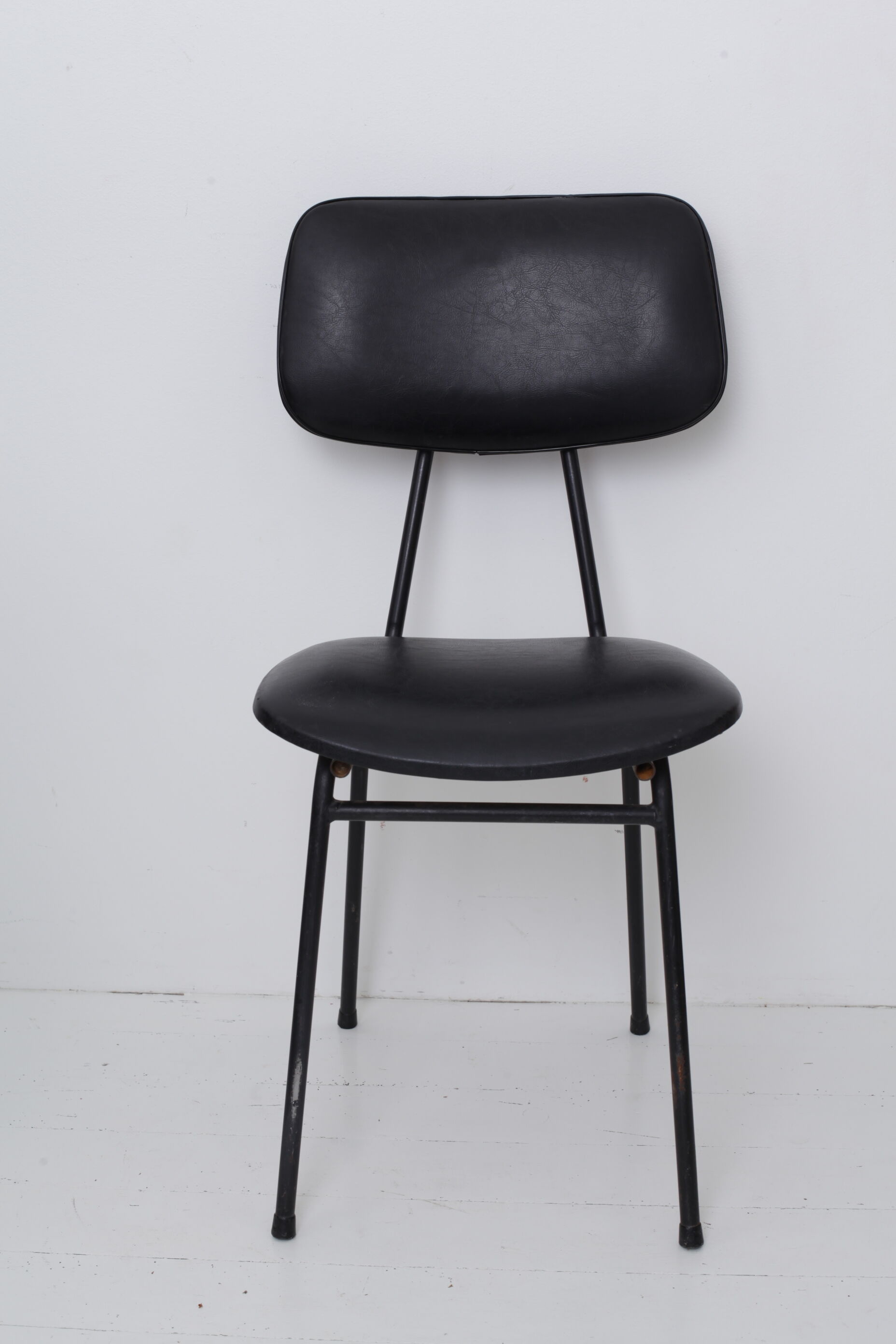 Black skai chair