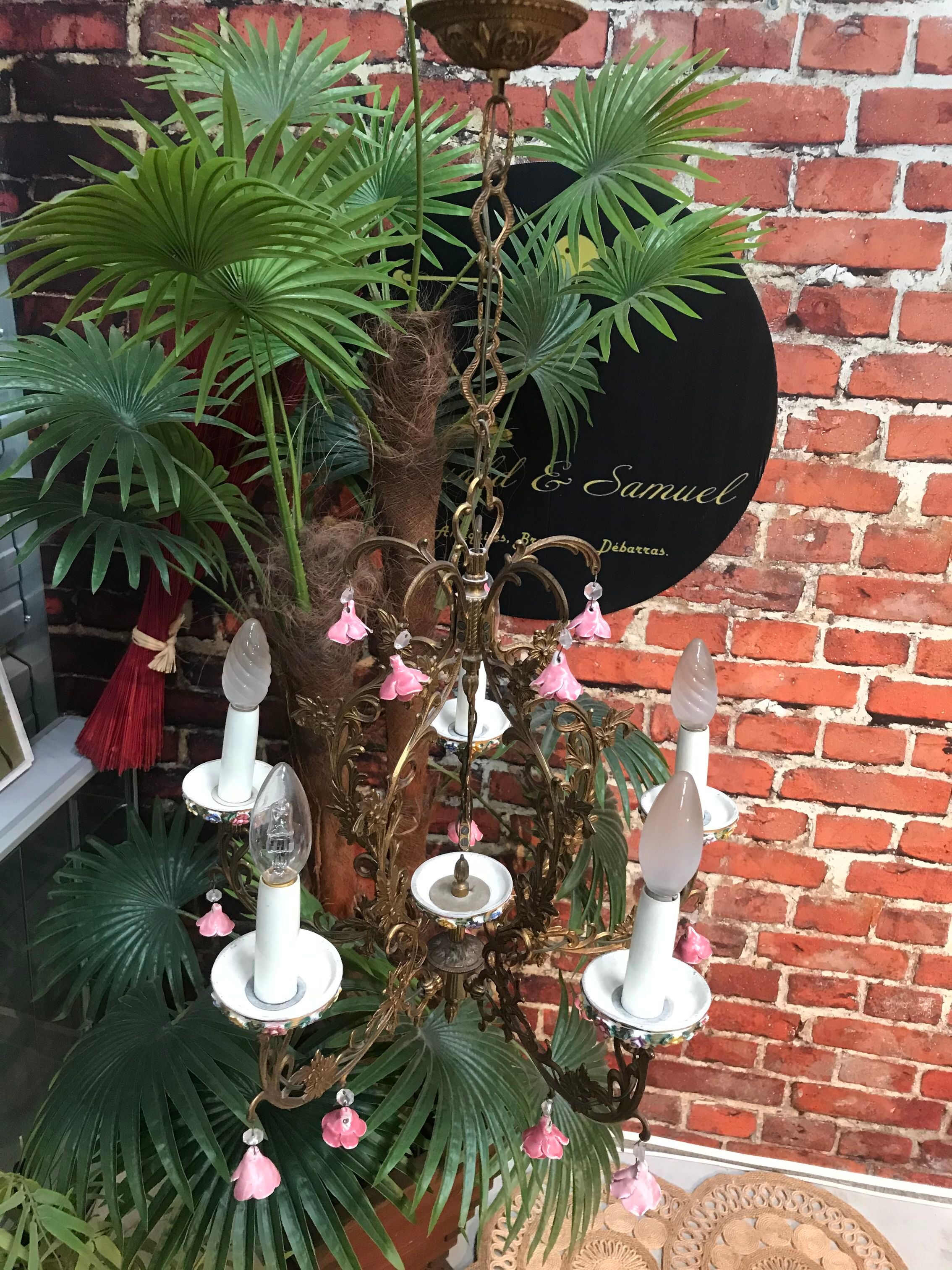 Porcelain luster 5 branches