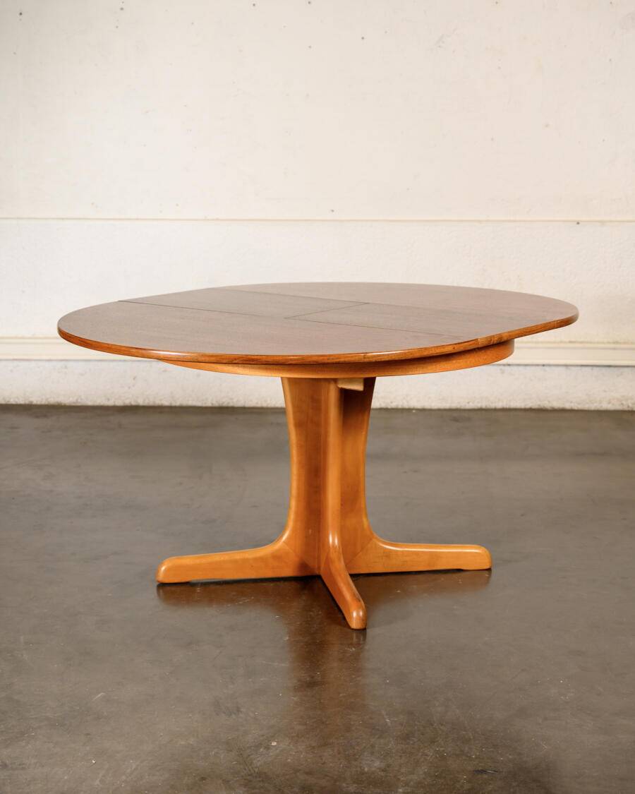 Table ronde extensible piètement étoile