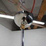 Bauhaus functionalist nickel chandelier UFO, 1930s, restored