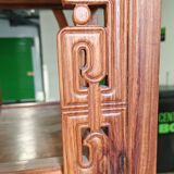 Bibliothèque chinoise Collectible Décorative en bois exotique