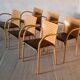 série de 6 chaises 290F de Wulf Schneider pour Thonet, 1990