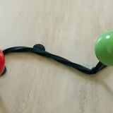 Vintage wall-mounted coat rack.