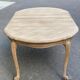 Extendable round Louis XV dining table, renovated in raw wood, 20th century, 200cm