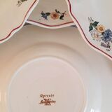 Hollow plates in earthenware Sarreguemines Model "Agreste" Vintage