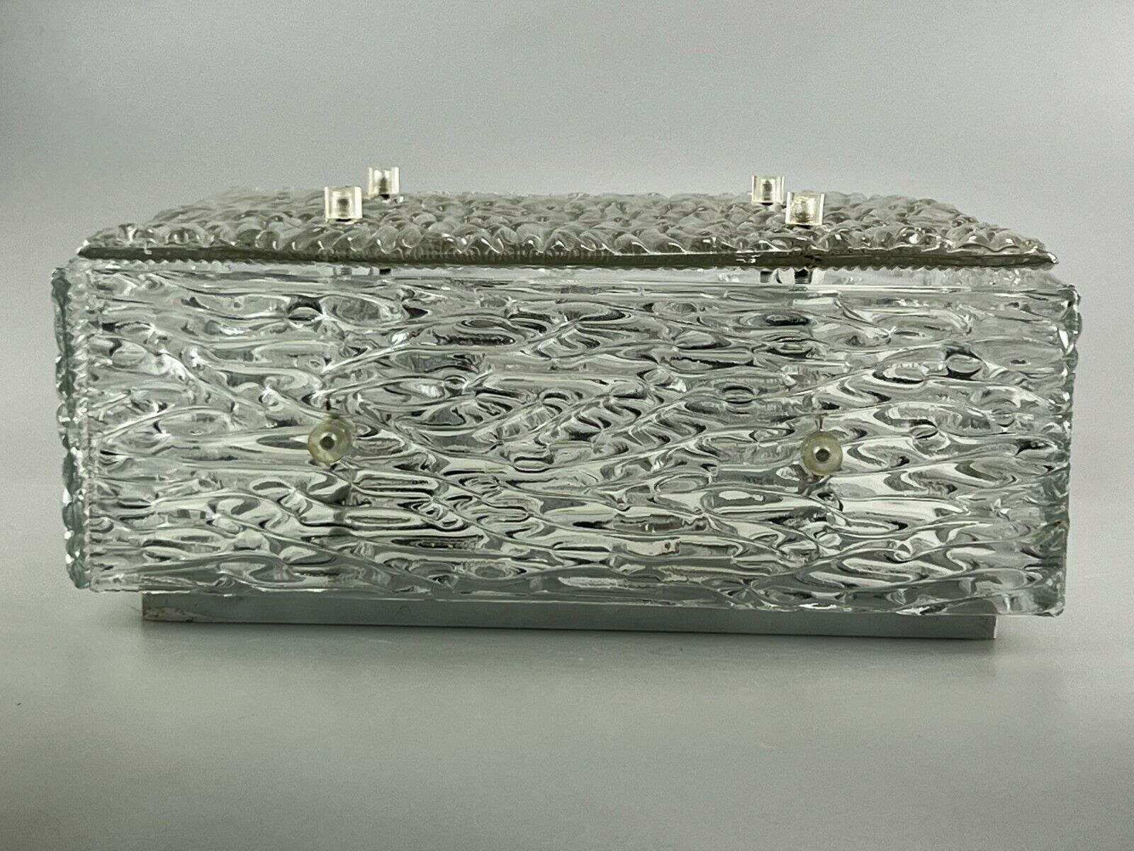 1960s lamp ceiling lamp Plafoniere Kalmar Franken Ice Glas Design