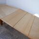 Guillerme & Chambron oak oval french extendable dining table