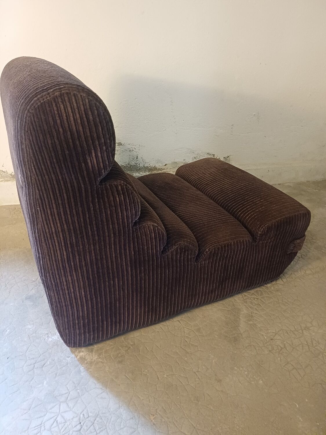Corduroy armchair