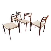 Chairs no78 rosewood/ rope Niels Otto Moller
