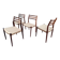 Chaises no78 palissandre/ corde Niels Otto Moller