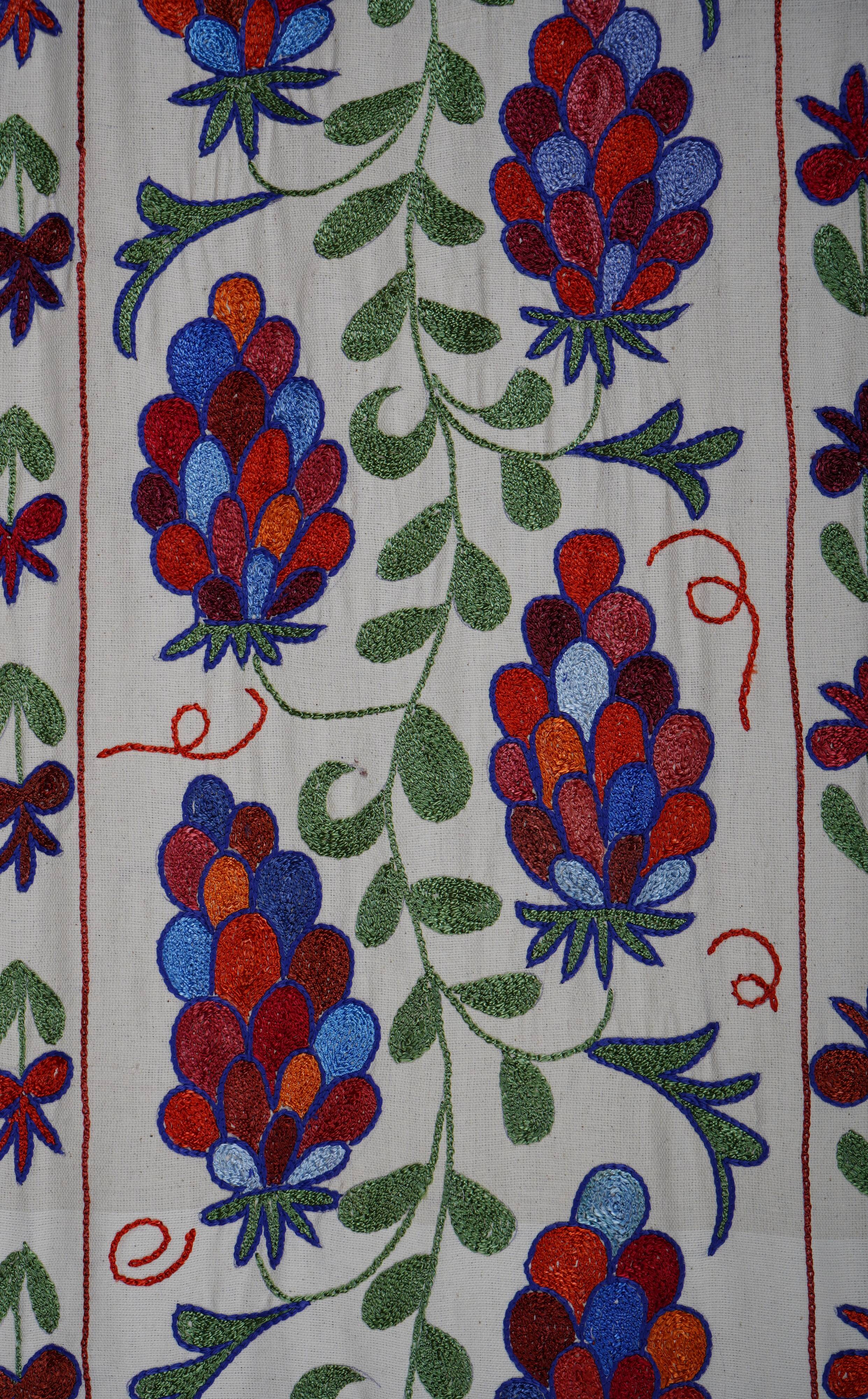 Hand-knotted rug, vintage Turkish rug 43x180 cm