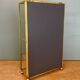 Vitrine vintage en verre et laiton