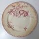 Terre de fer Digoin Sarreguemines 6 flat plates FAVORI birds model