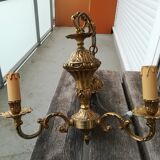 Lustre en laiton trois branches