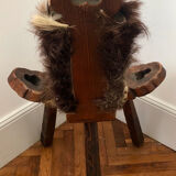 Brutalist tripod chair