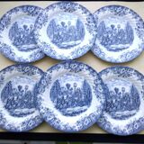 6 Johnson Bros Dinner Plates Model Coaching Scenes