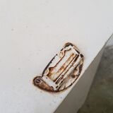 Old white patinated bakery labaznik