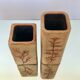 Pair of ceramic vases by Raymonde Leduc, Vallauris 60s