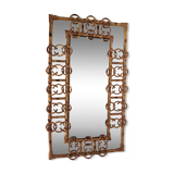 Vintage bamboo mirror