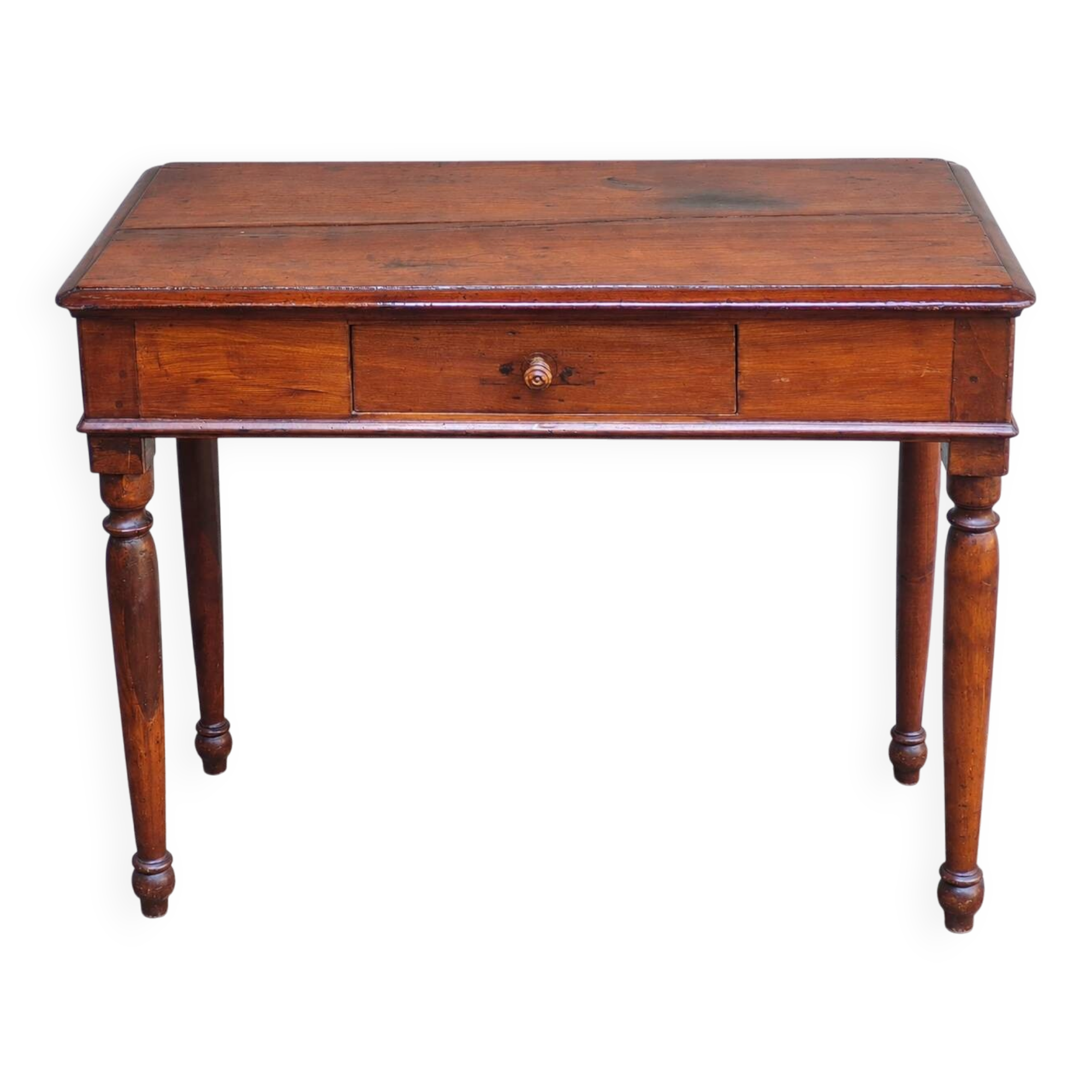 Centre writing table in stained wood