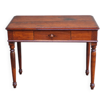Centre writing table in stained wood
