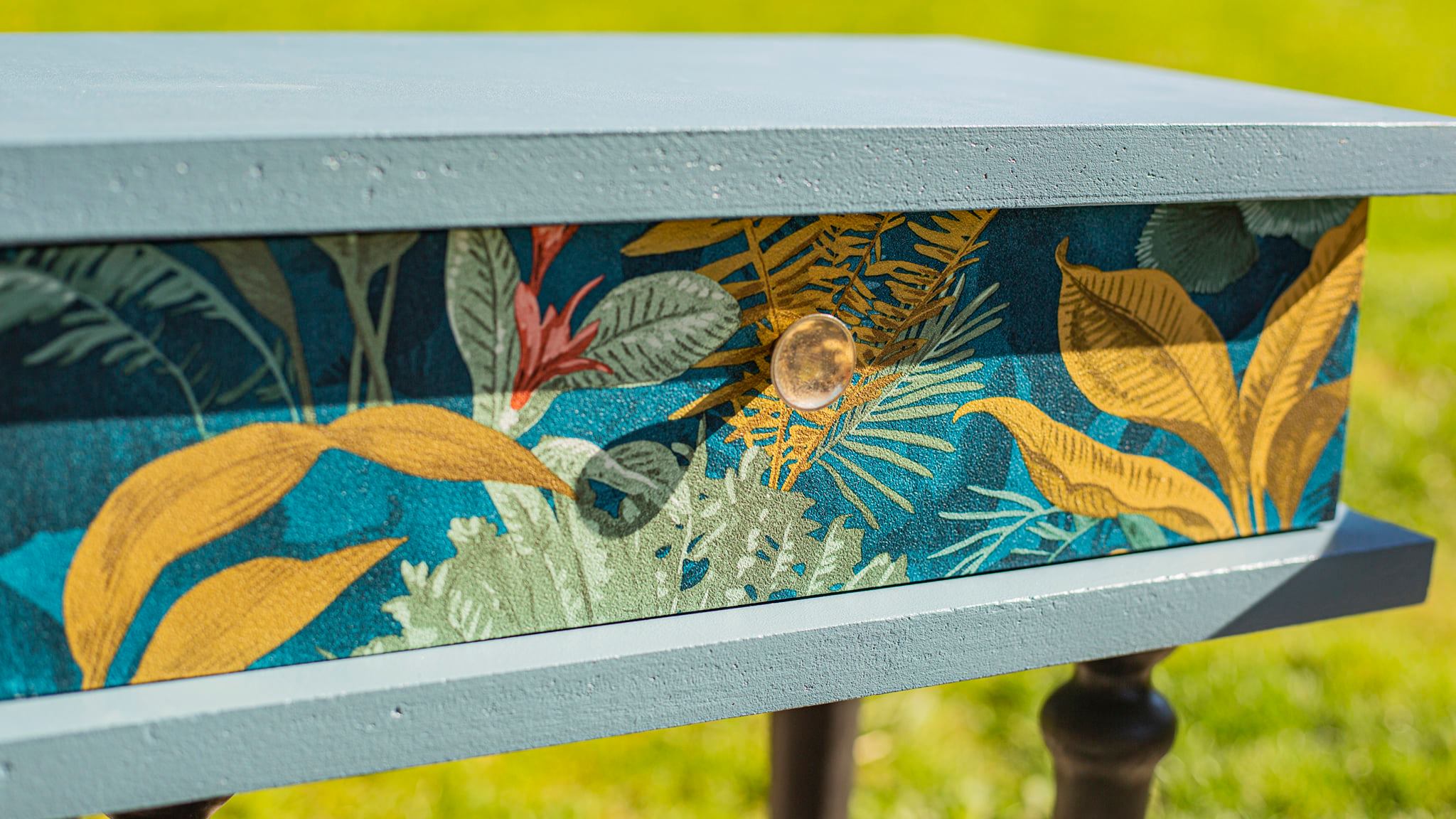 Bedside tables "blue jungle"