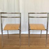 4 Cosmos Chairs, ERIC RAFFY for SOCA, 80s design