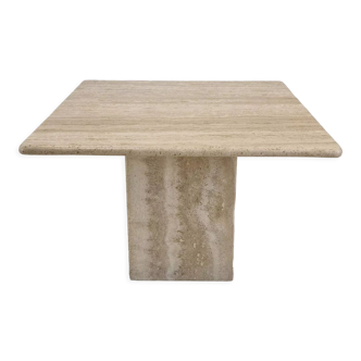 Italian coffee table in travertine, 1980s