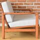 Canapé scandinave deux places, gris clair