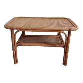 Table basse en rotin