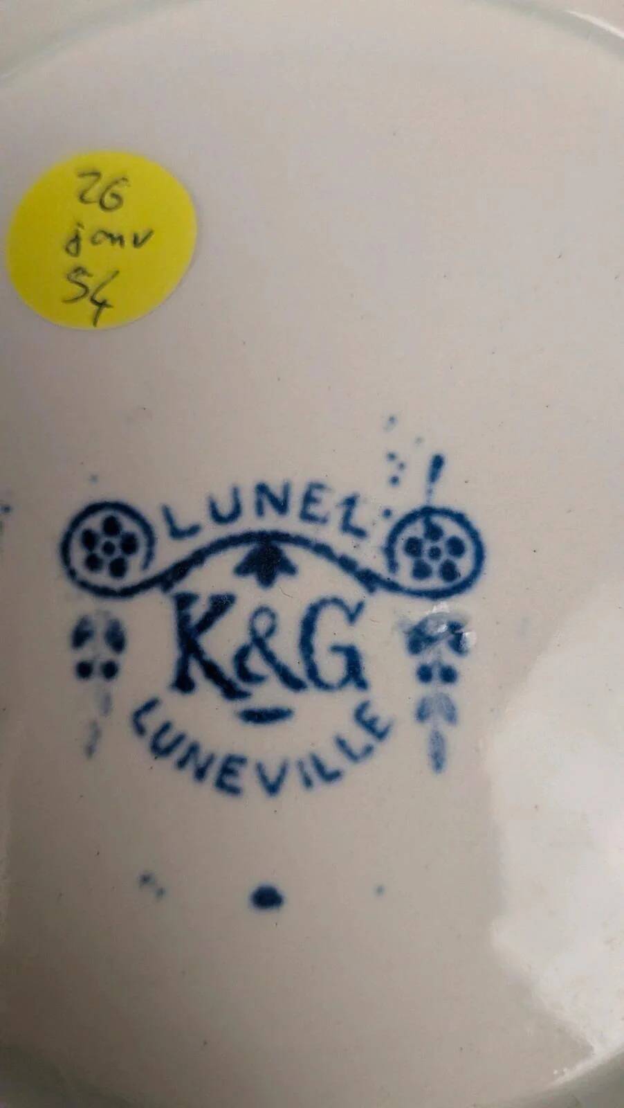 Compotier ancien K&G Lunéville – Modèle Lunel