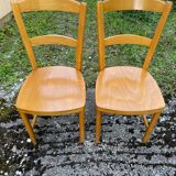 Pair of Baumann bistro chairs