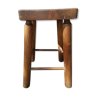 Rustic wooden stool