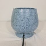 Accolay blue enameled ceramic table lamp