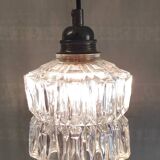 Vintage globe table lamp in glass - mid 20th century