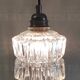Vintage globe table lamp in glass - mid 20th century.