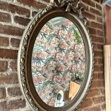 Miroir ancien ovale noeud 1800