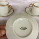 3 cups and their limoges porcelain undercup