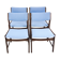 A set of 4 teak dining chairs,