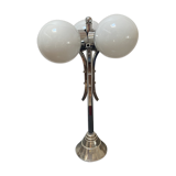 Metal lamp with its opalines 1970