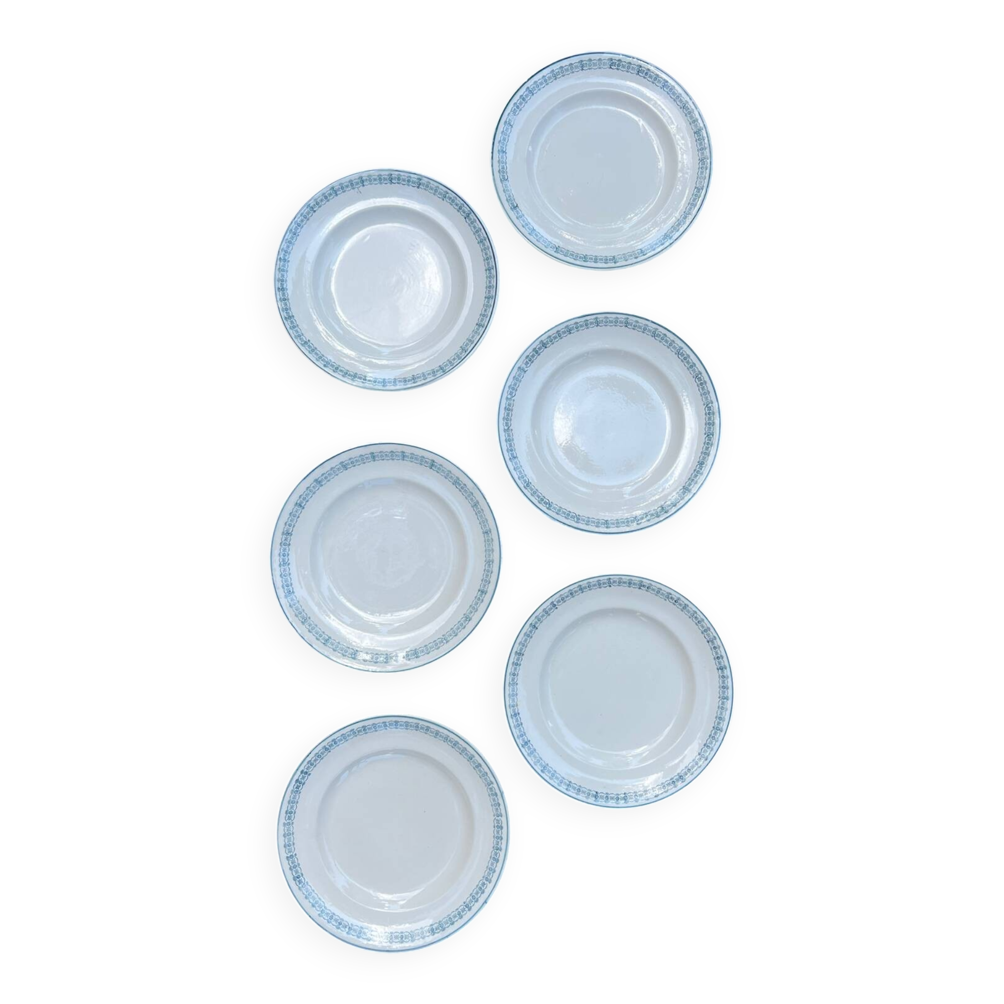 Assiettes terre de fer Longwy