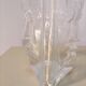 3 face molded glass lamp Sweden 1960